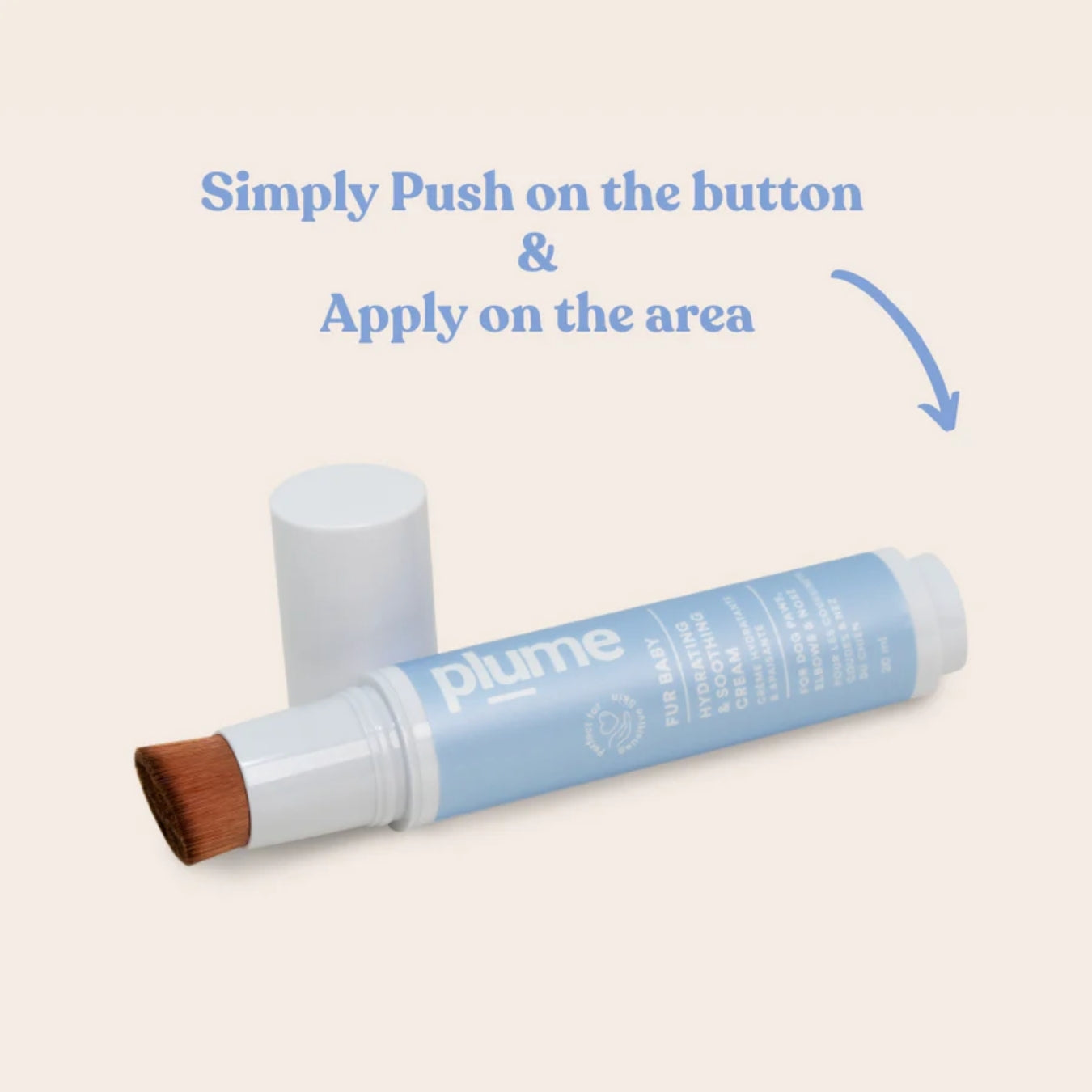 Plume Care Dog & Cat Hydrating Cream – Gentle Relief for Dry, Cracked, Itchy Paws, Elbows & Nose