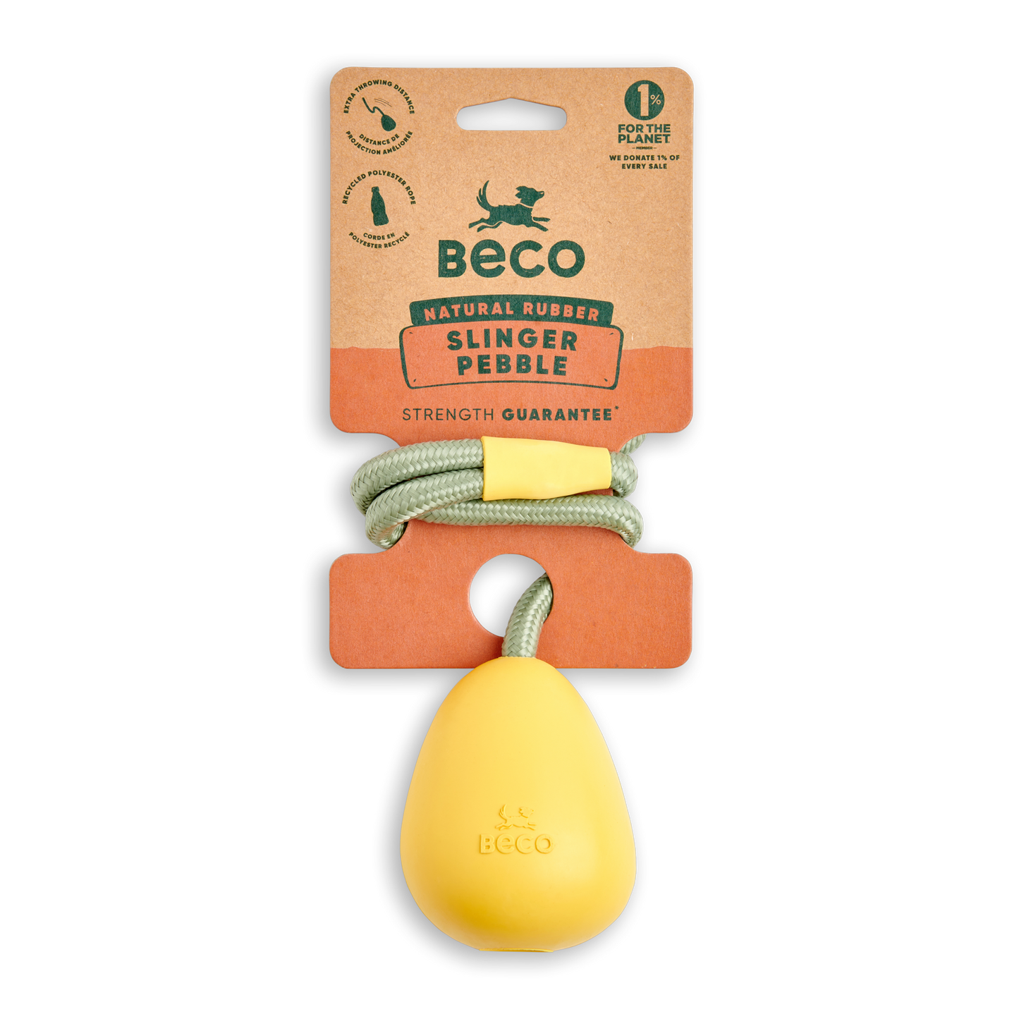Beco Natural Rubber Slinger Pebble Toy