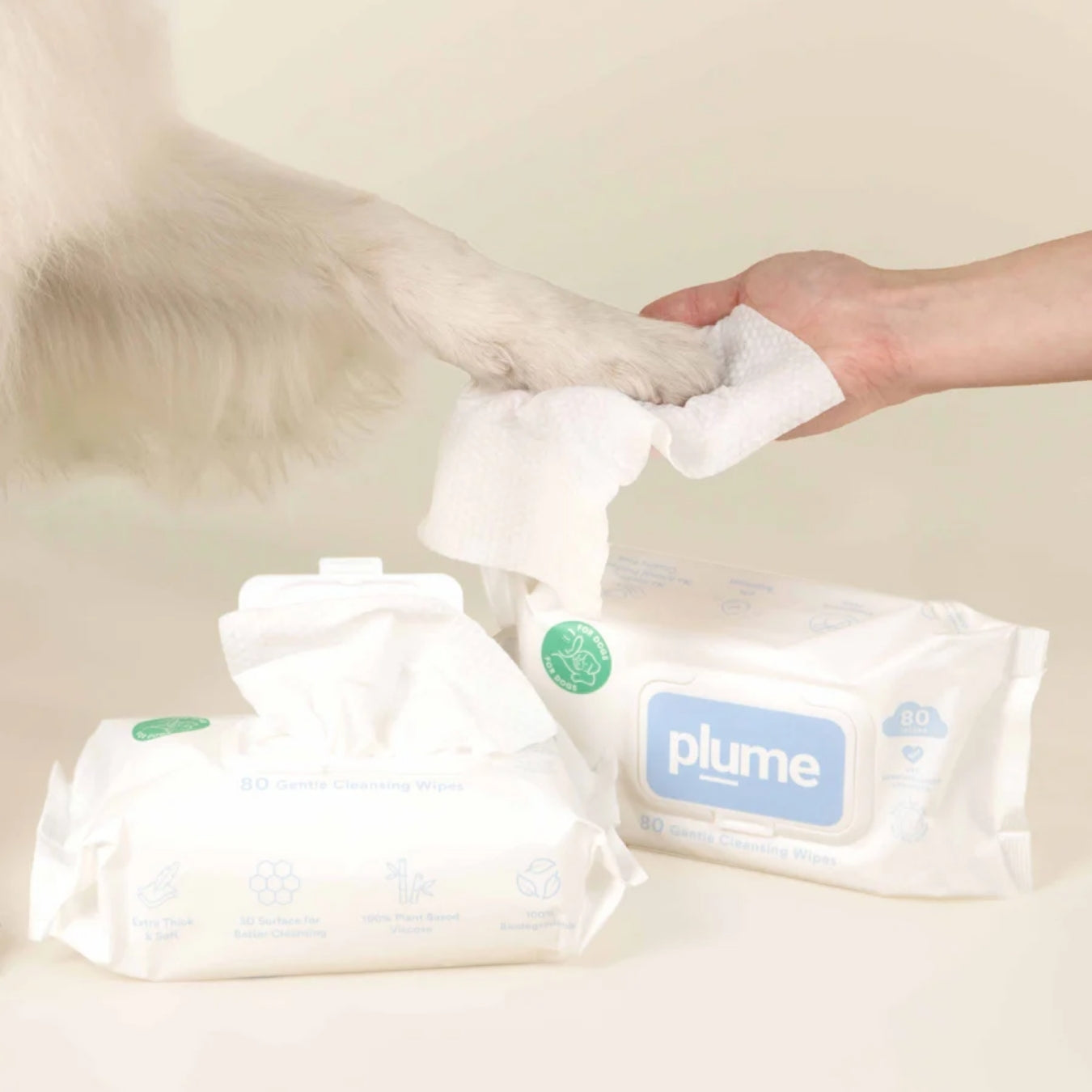 Gentle Cleansing Wet Wipes for Dogs & Cats - Sensitive Skin Approved
