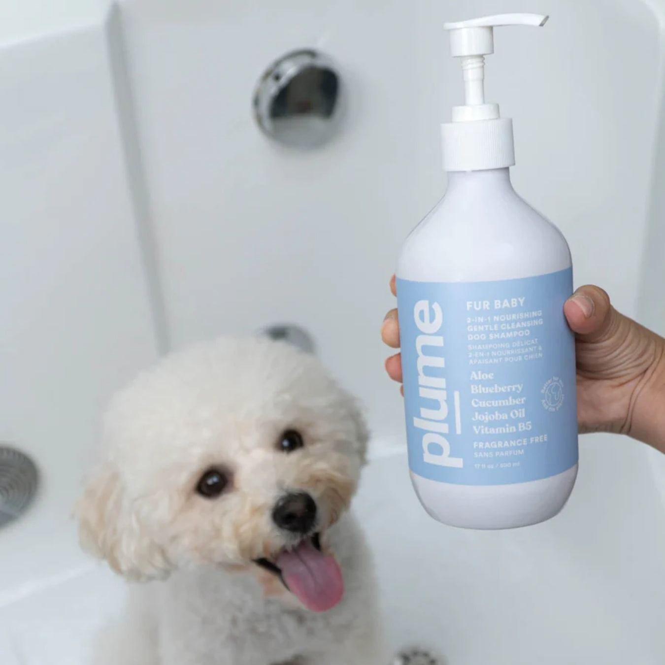 Plume Care Dog & Cat Shampoo – Fragrance-Free, Sensitive Skin, Natural, Soothing & Nourishing