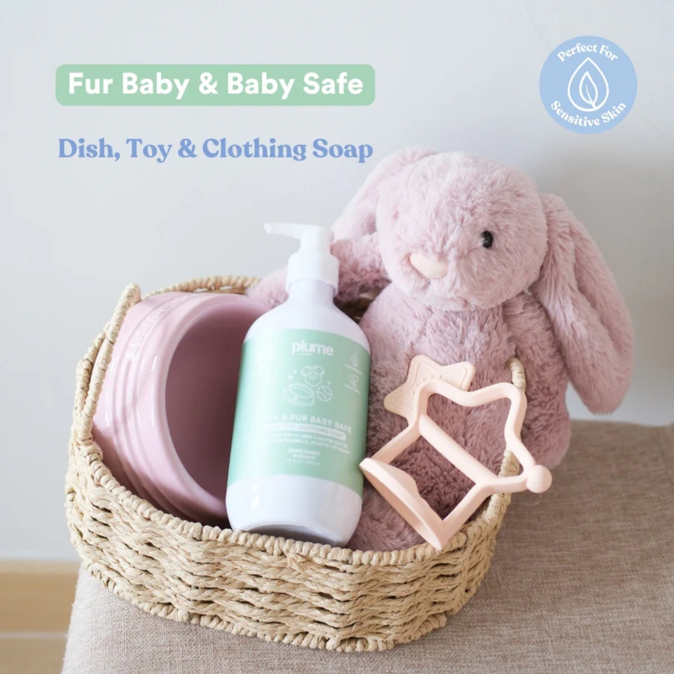 Plume Care Dish, Toy & Clothing Soap – Safe for Dogs, Cats, Pets & Babies