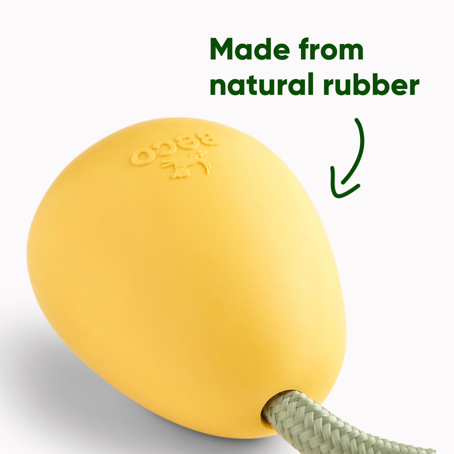 Beco Natural Rubber Slinger Pebble Toy