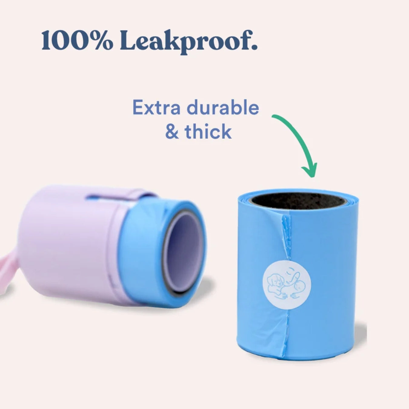 Plume Care Dog Wet Wipe & Poo Bag Dispenser The Duo – Biodegradable 20 Wipes & 10 Poo Bags