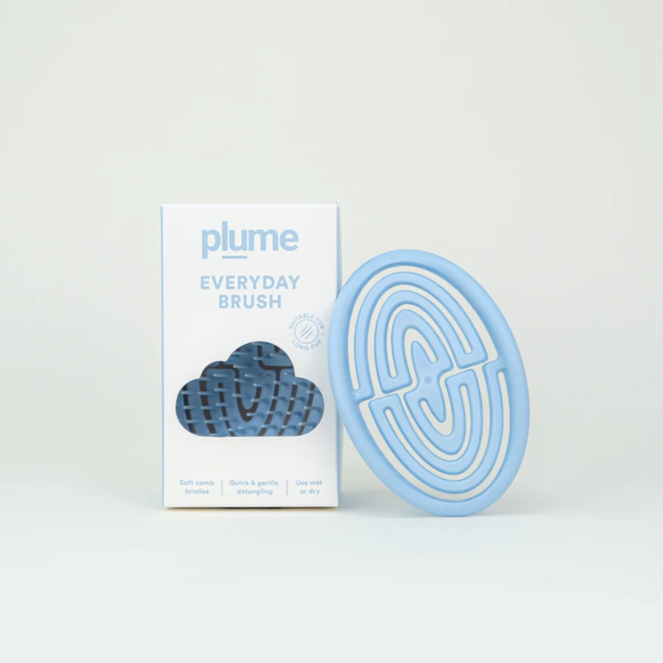 Plume Care Everyday Brush for Dogs, Cats & Pets – Gentle, Detangles & Smooths