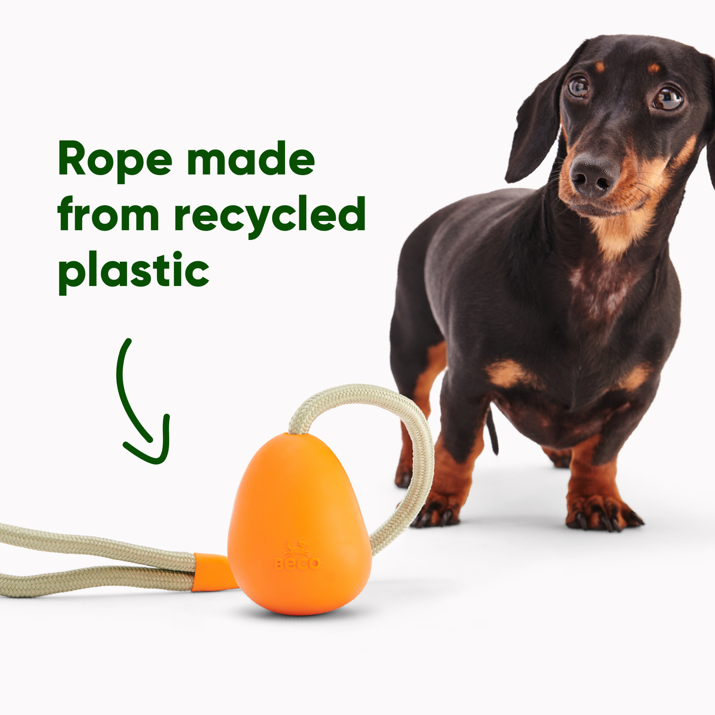 Beco Natural Rubber Slinger Pebble Toy