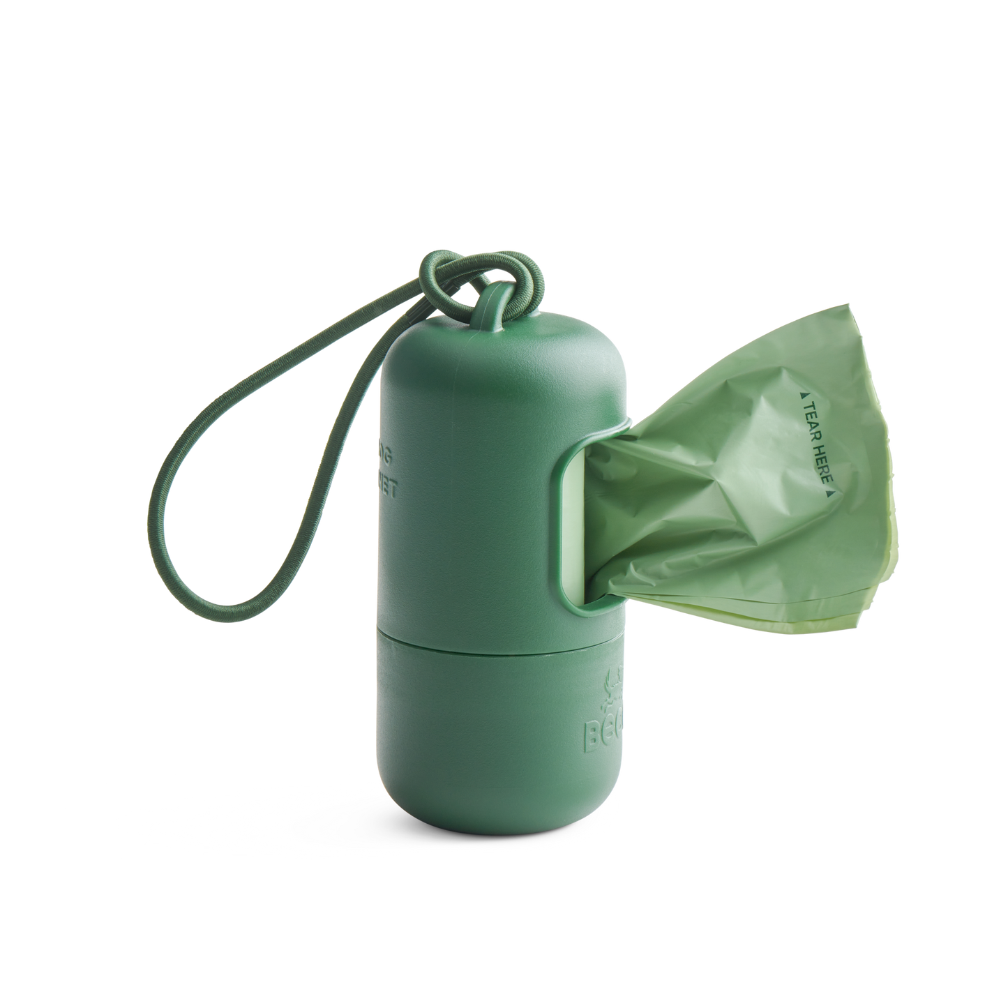 Beco Recycled Plastic Poop Bag Dispenser – Lightweight, Easy to Attach, Includes 15 Poop Bags