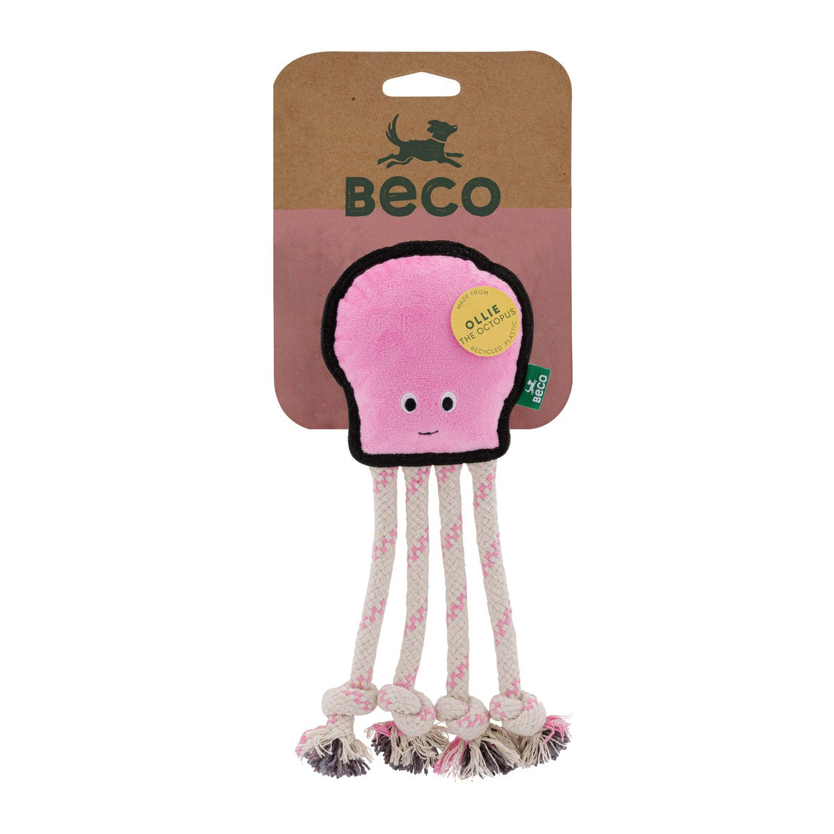 Beco Rough & Tough Recycled Dog Toy, Octopus
