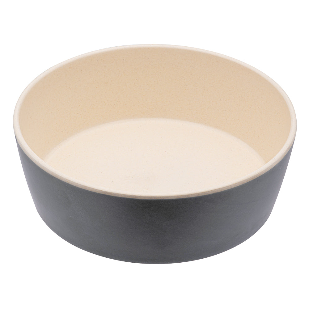 Beco Bamboo Pet Bowl, Coastal Grey