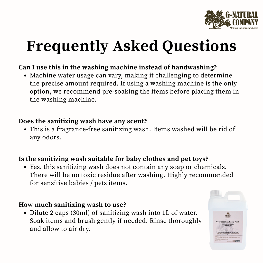 G-Natural Soap Free Sanitizing Wash 2000ml