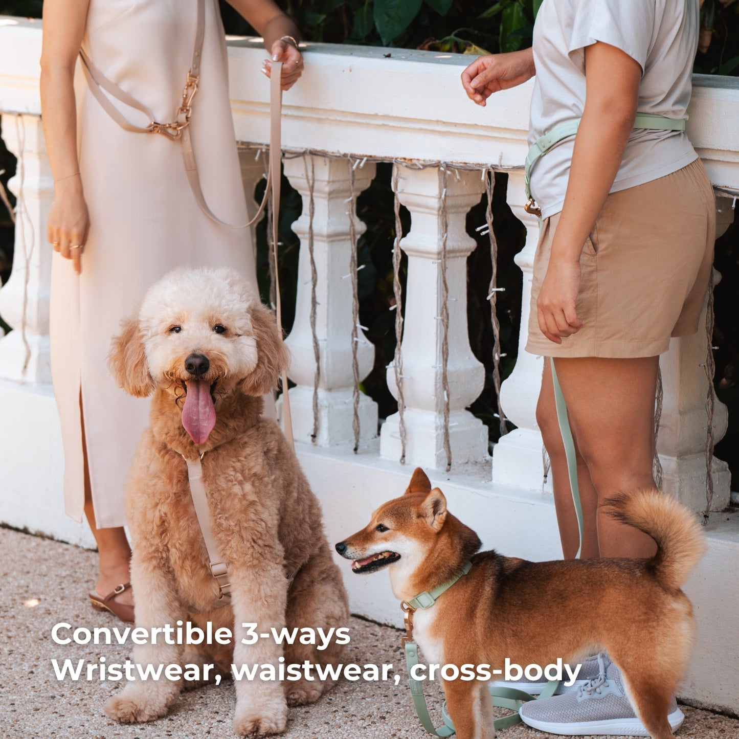 Komu Water-Resistant Hands-free Adjustable Leash & Connector – Quick-Drying | Durable | Strong | Convertible