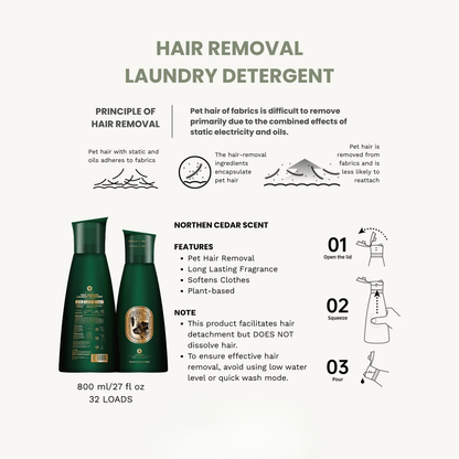 Hair Removal Laundry Detergent
