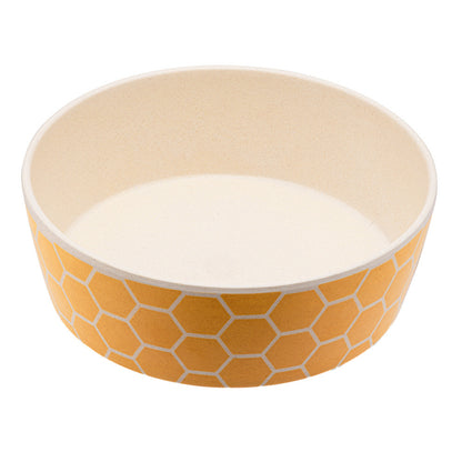 Beco Bamboo Pet Bowl, Honeycomb