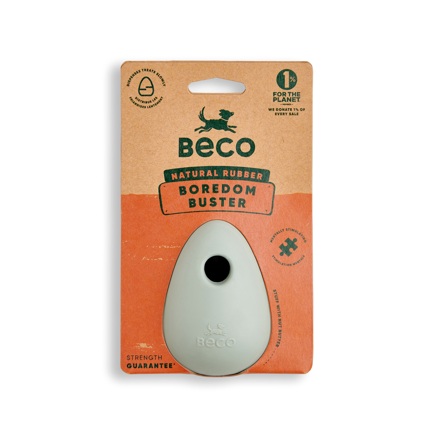 Beco Natural Rubber Boredom Buster Enrichment Toy