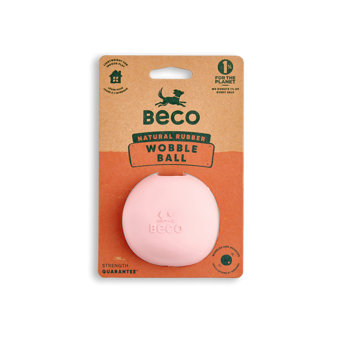 Beco Natural Rubber Wobble Ball Toy