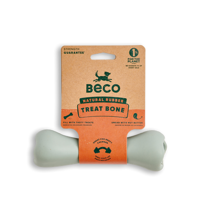 Beco Natural Rubber Chew Bone with Treat Hole