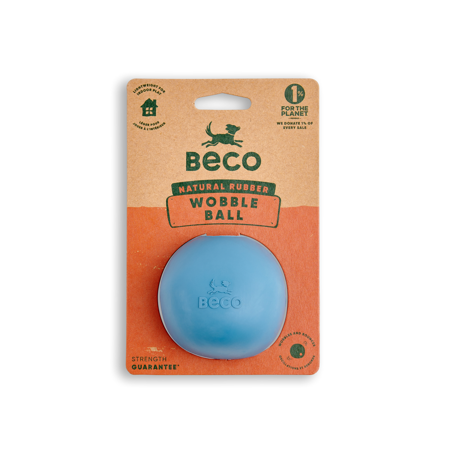 Beco Natural Rubber Wobble Ball Toy