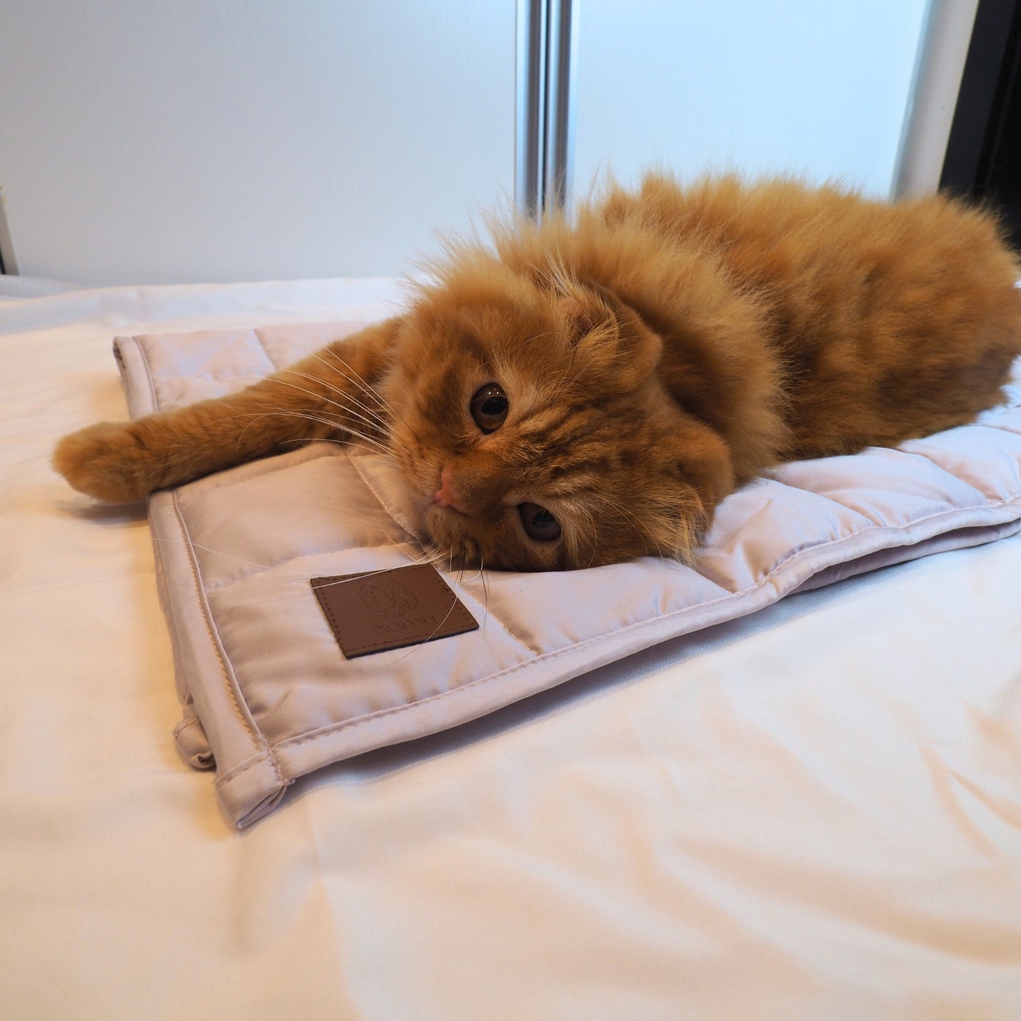 Yuen Bamboo Cooling Mat for Dogs and Cats by Komu – Naturally Breathable | Lightweight | Soft