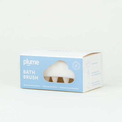 Plume Care Bath Brush for Dogs, Cats & Pets – Cleanses, Removes Dirt & Massages Skin and Coat