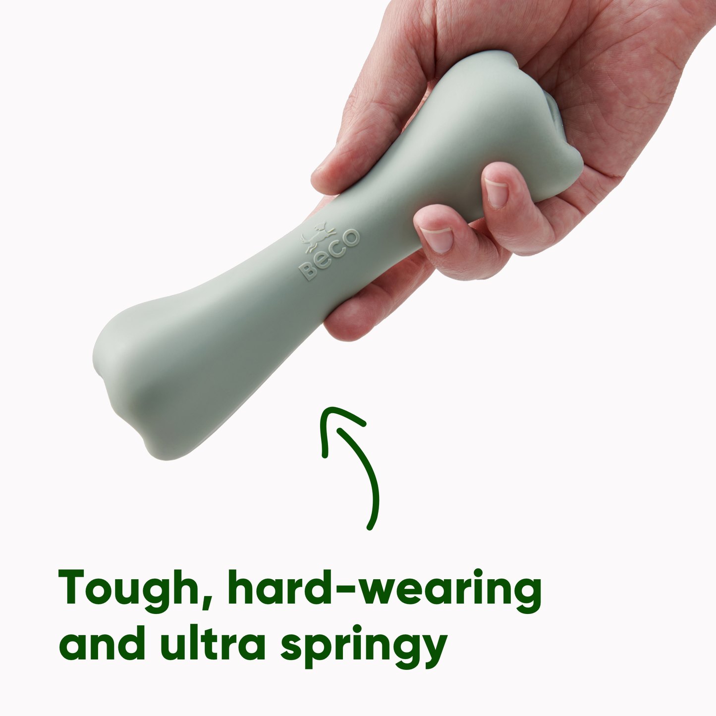 Beco Natural Rubber Chew Bone with Treat Hole