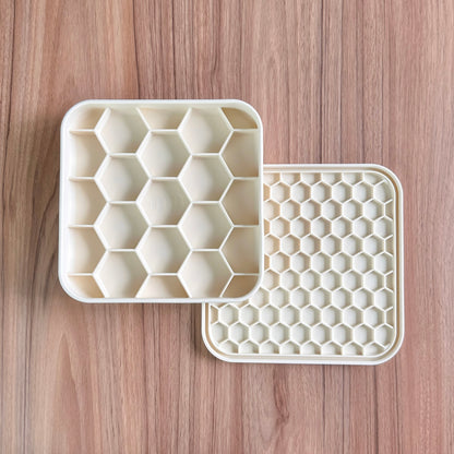 Mini Pawtisserie Honeycomb Hub Slow Feeder - Cream