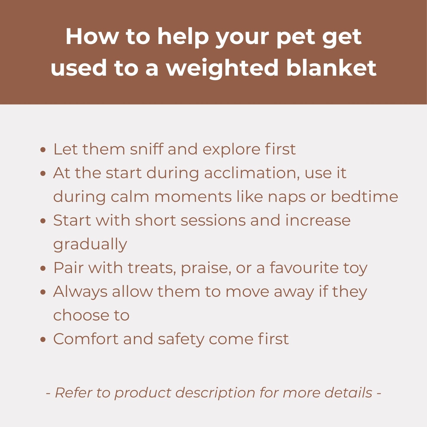Aurea Weighted Anti-Anxiety Dog & Cat Blanket by Komu - Calming Relief | Reduces Stress | Thunder & Noises | Cooling Bamboo