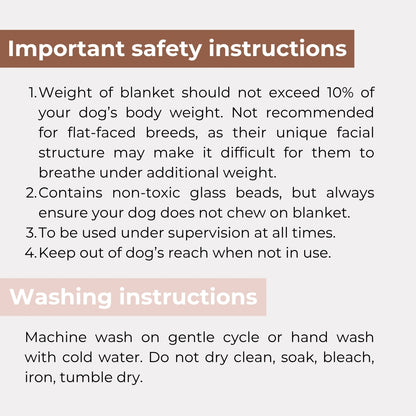 Aurea Weighted Calming Pet Blanket