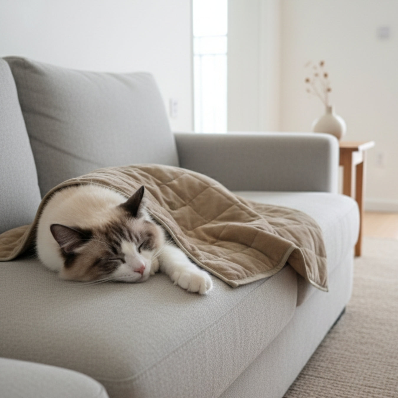 Aurea Weighted Anti-Anxiety Dog Blanket by Komu - Calming Relief | Reduces Stress | Thunder & Noises | Cooling Bamboo