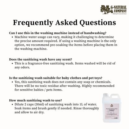 G-Natural Soap Free Sanitizing Wash 2000ml