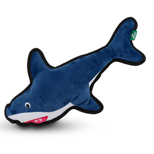 Beco Rough & Tough Recycled Dog Toy, Shark